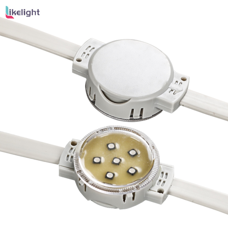 40mm de diamètre 6 pièces SMD 5050 RVB LED lumière de pixel LED d'amusement extérieur